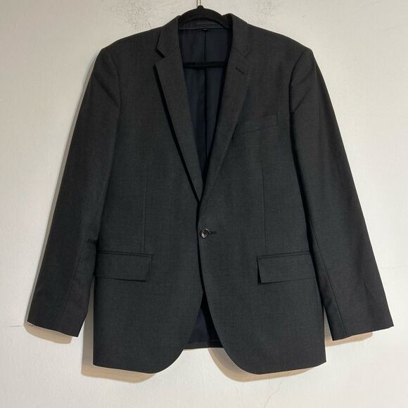 J. Crew Ludlow Single Button Italian Wool Loro Piana Blazer Black Size 40S